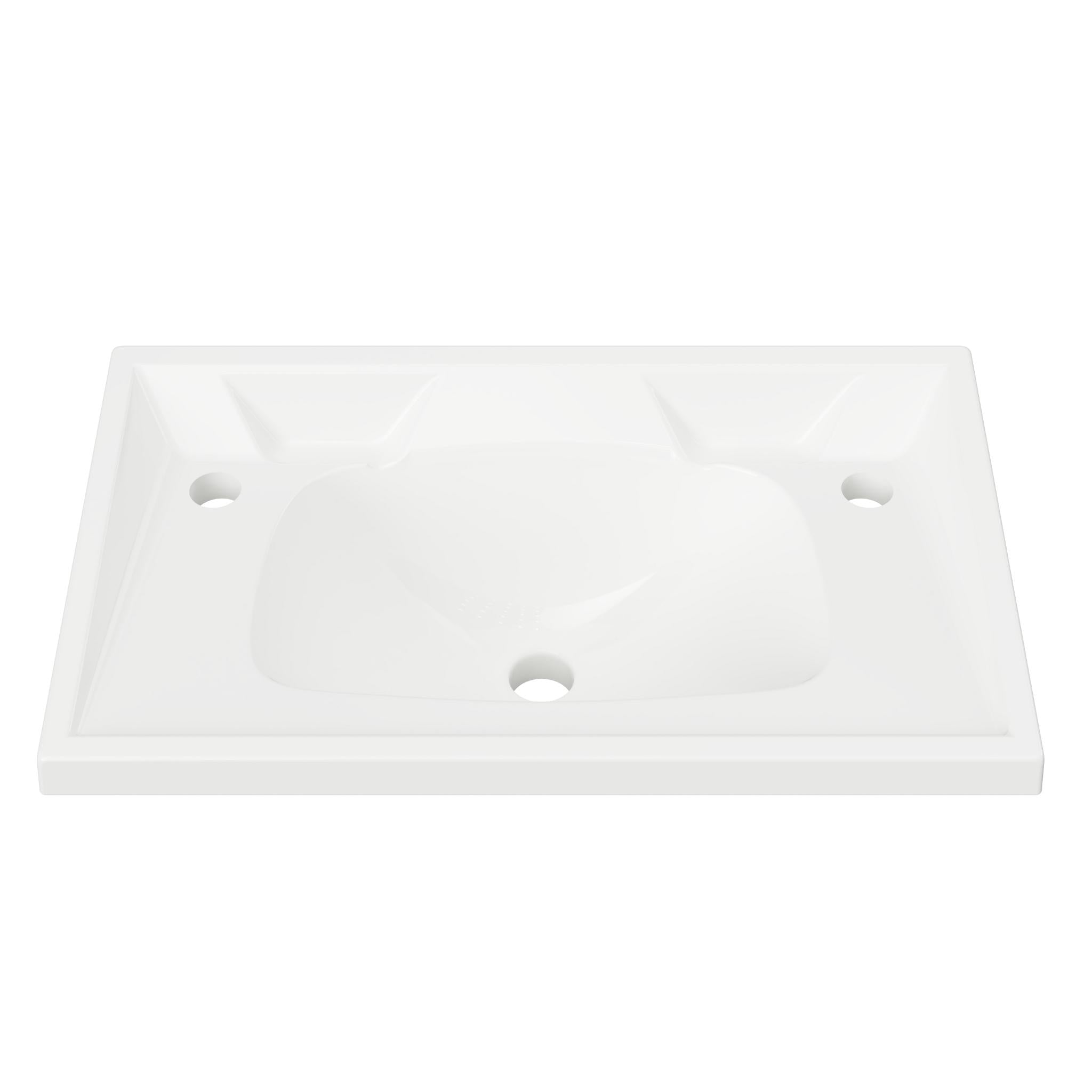 DUROCLASS PRINCE ENSUITE GLOSS WHITE SINGLE BOWL UNDERMOUNT VANITY TOP (AVAILABLE IN 600MM AND 750MM)