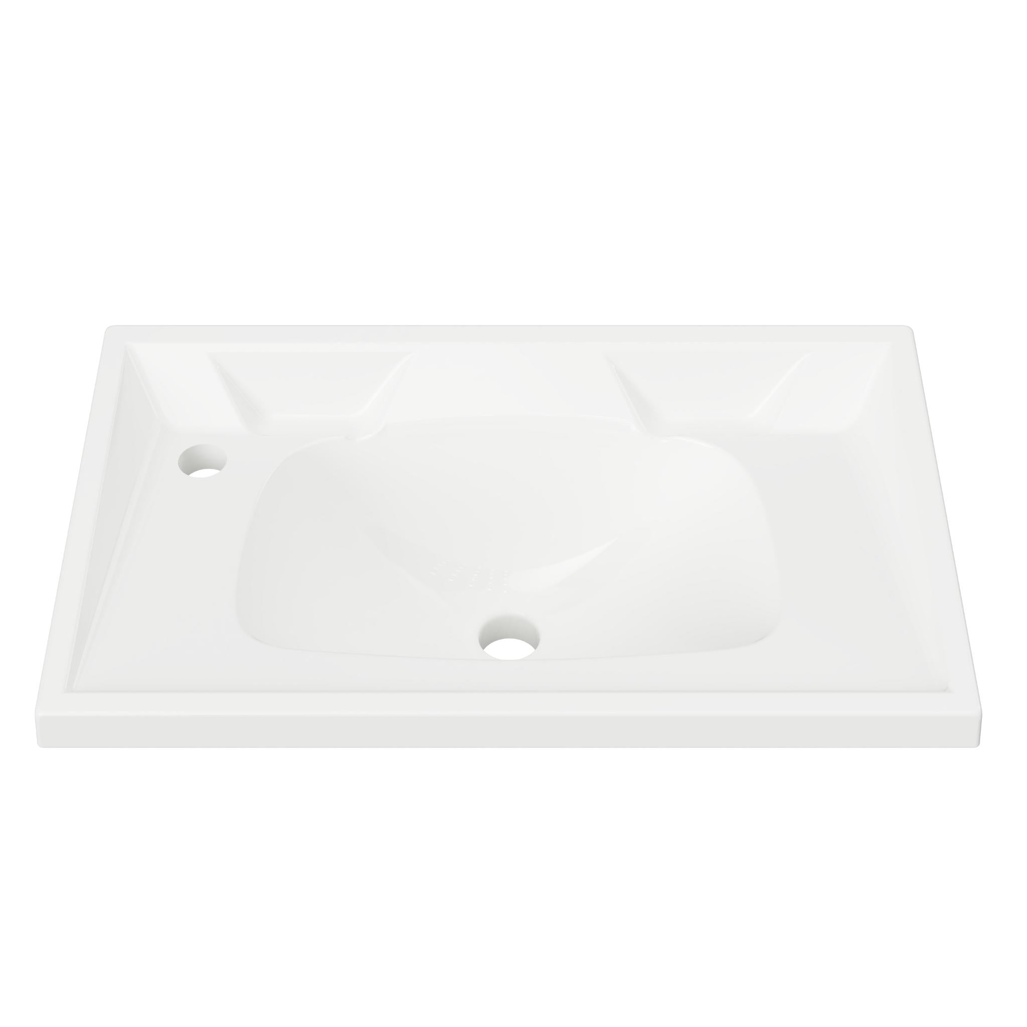 DUROCLASS PRINCE ENSUITE GLOSS WHITE SINGLE BOWL UNDERMOUNT VANITY TOP (AVAILABLE IN 600MM AND 750MM)