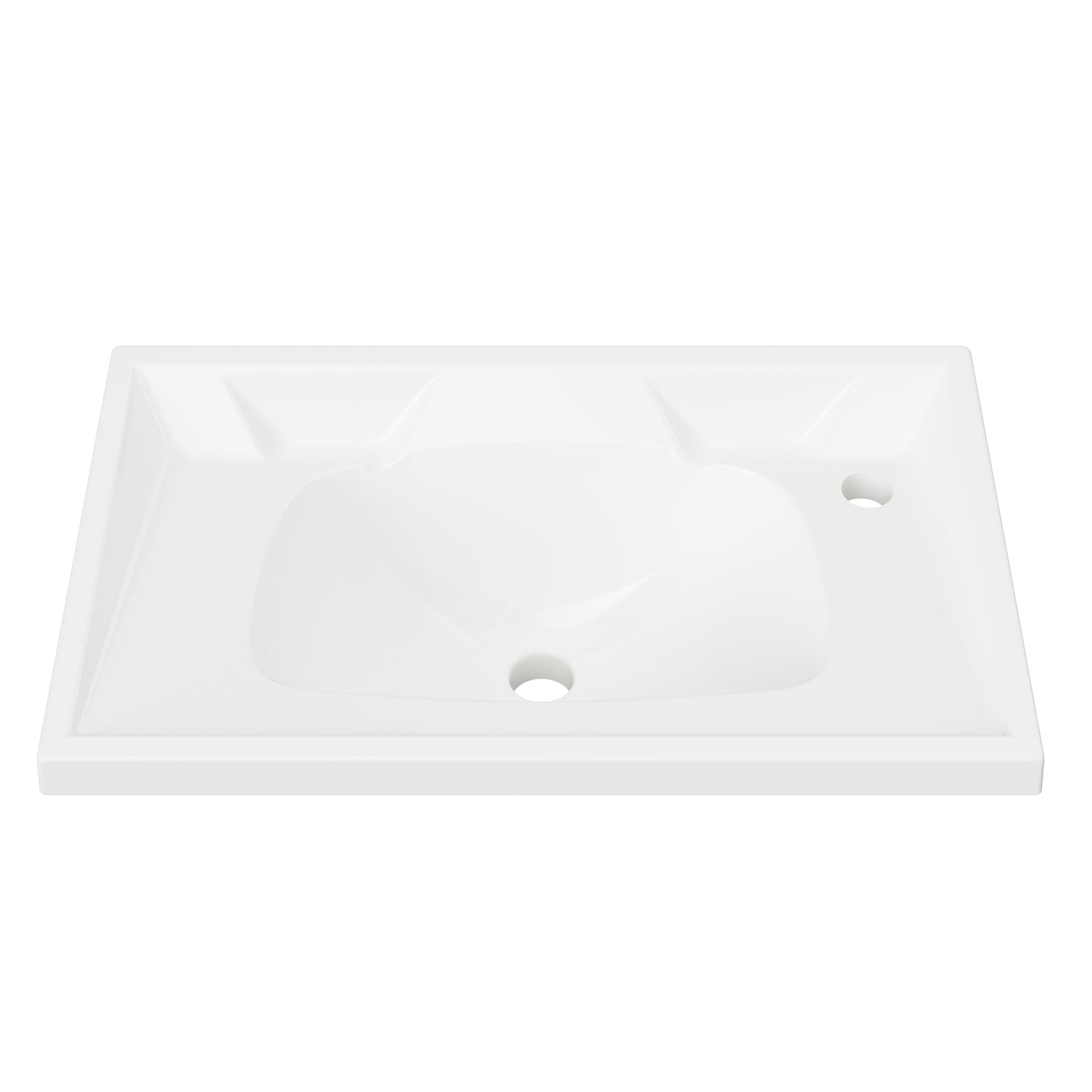 DUROCLASS PRINCE ENSUITE GLOSS WHITE SINGLE BOWL UNDERMOUNT VANITY TOP (AVAILABLE IN 600MM AND 750MM)