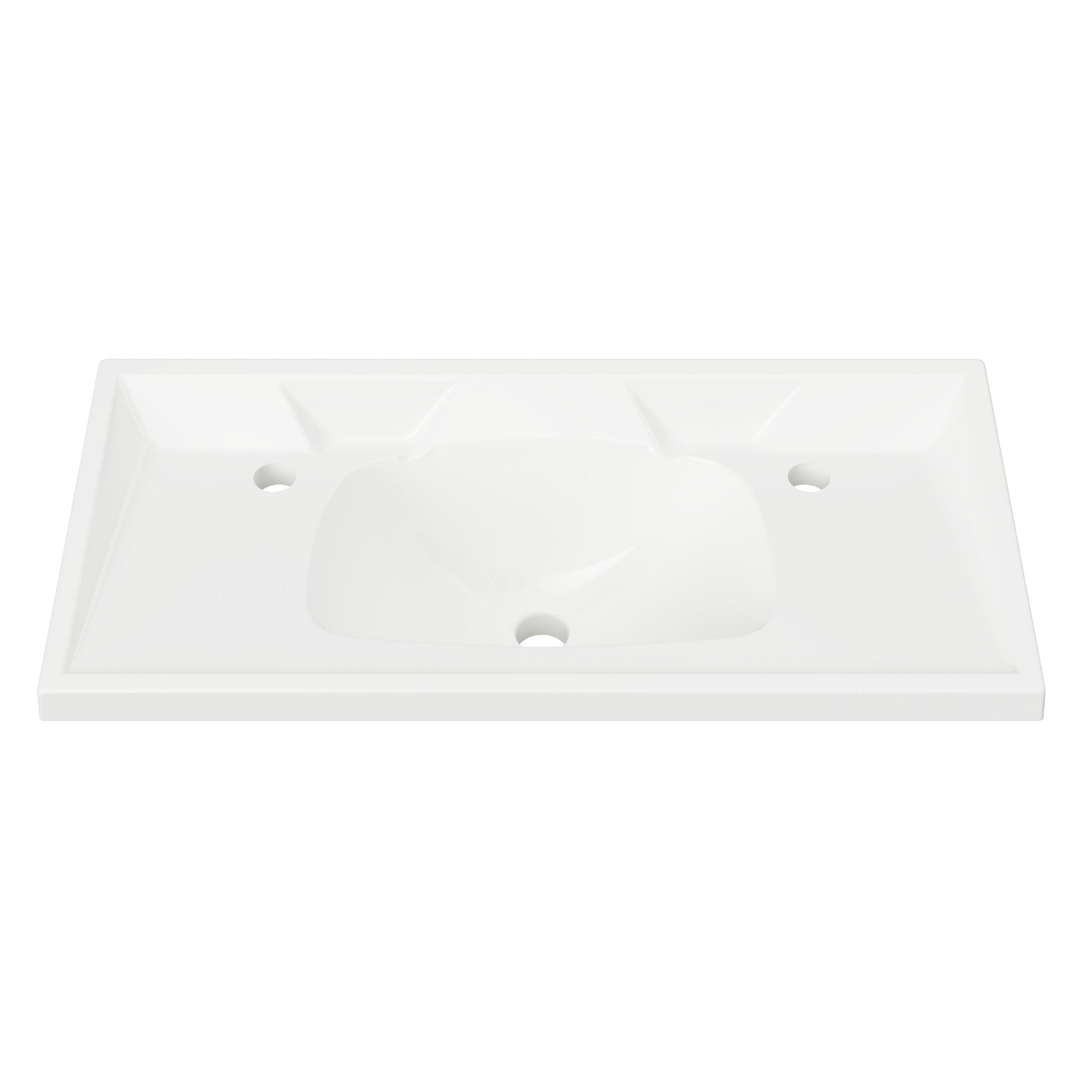DUROCLASS PRINCE ENSUITE GLOSS WHITE SINGLE BOWL UNDERMOUNT VANITY TOP (AVAILABLE IN 600MM AND 750MM)