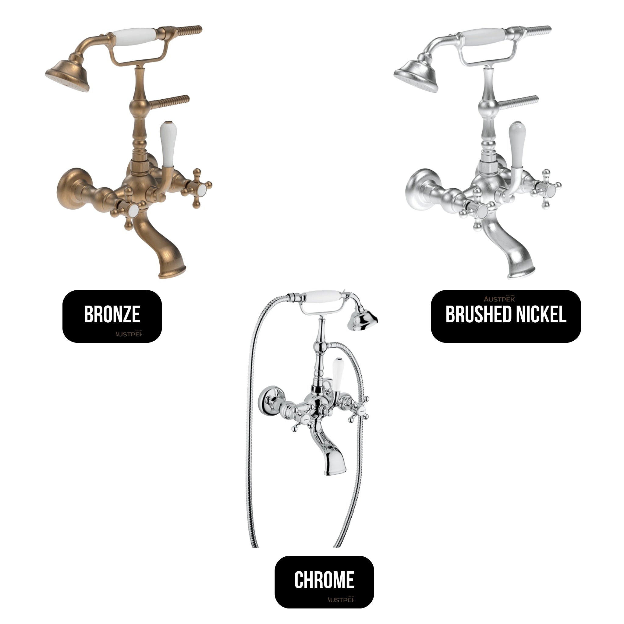 ARMANDO VICARIO PROVINCIAL WALL MOUNTED BATH FILLER 412MM CHROME