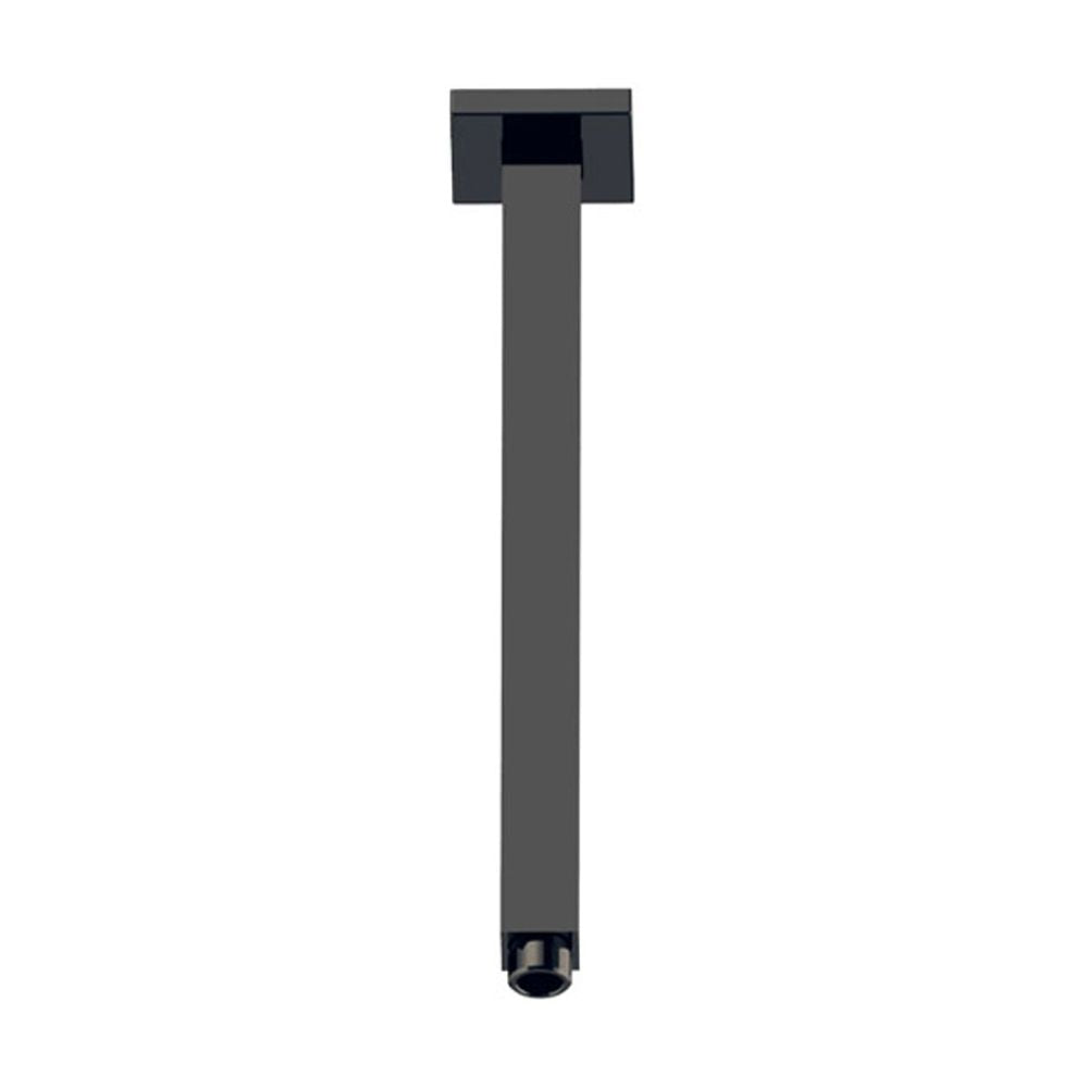 IKON P&P SQUARE VERTICAL SHOWER ARM 316MM MATTE BLACK