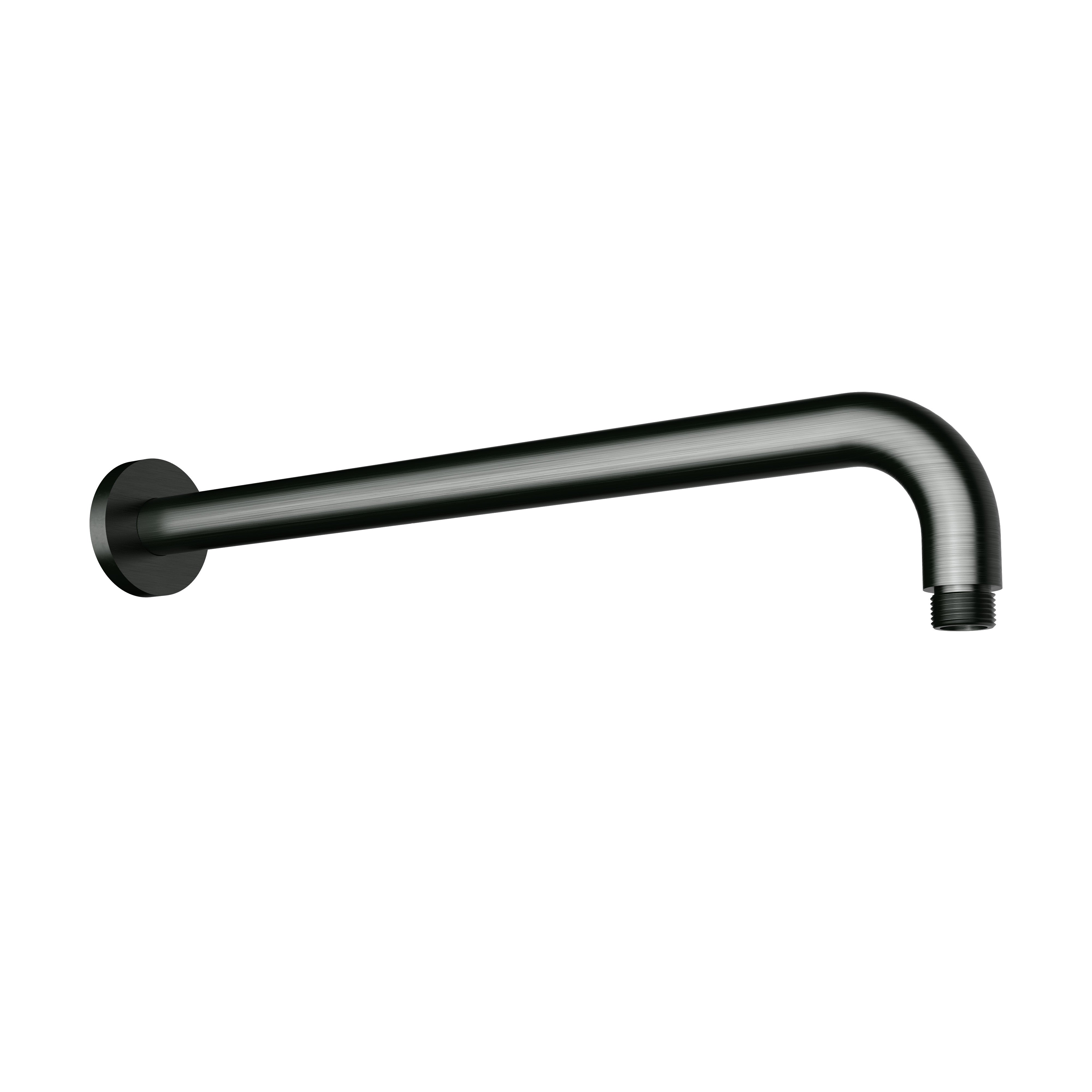IKON ROUND HORIZONTAL SHOWER ARM 400MM GUN METAL