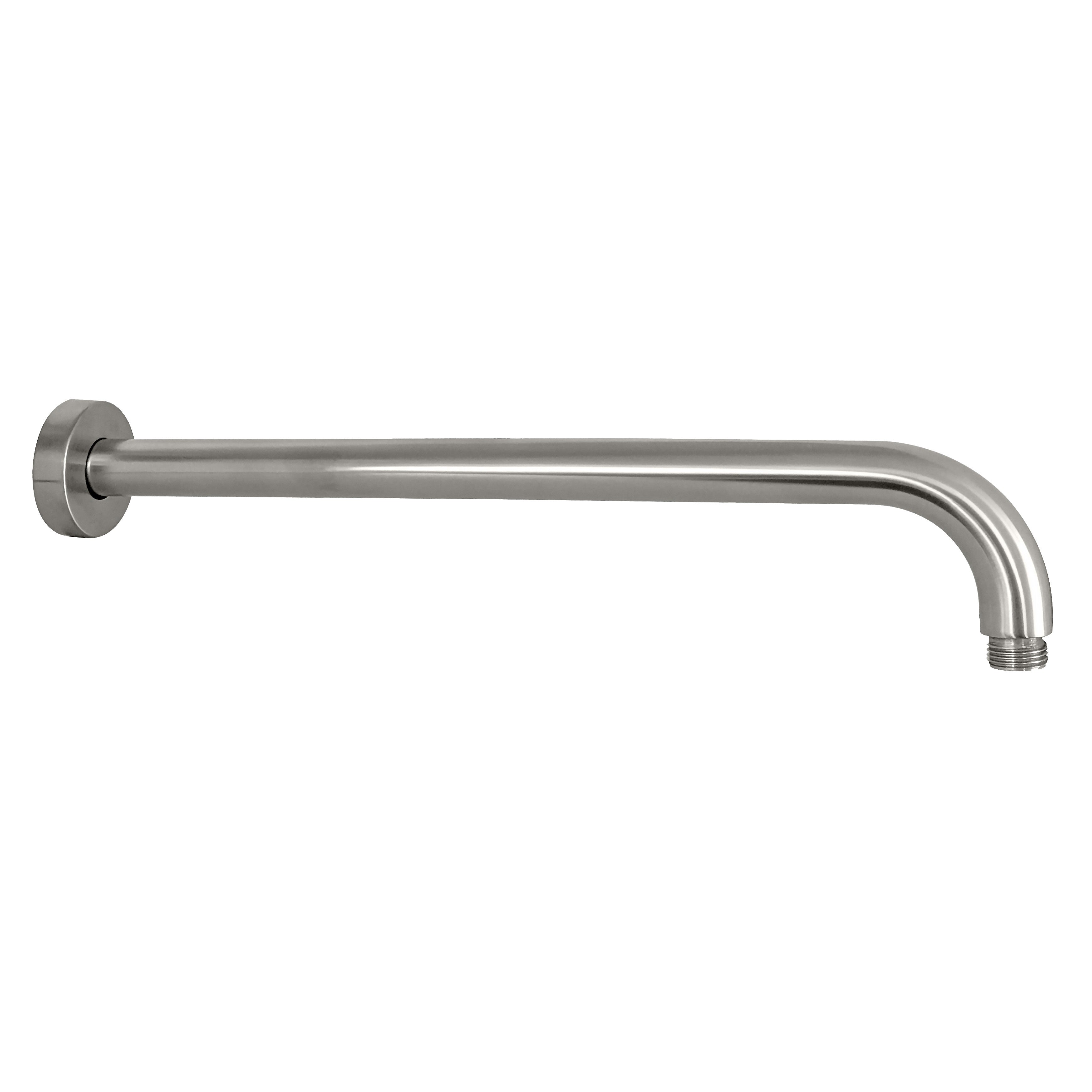 IKON ROUND HORIZONTAL SHOWER ARM 400MM STAINLESS STEEL