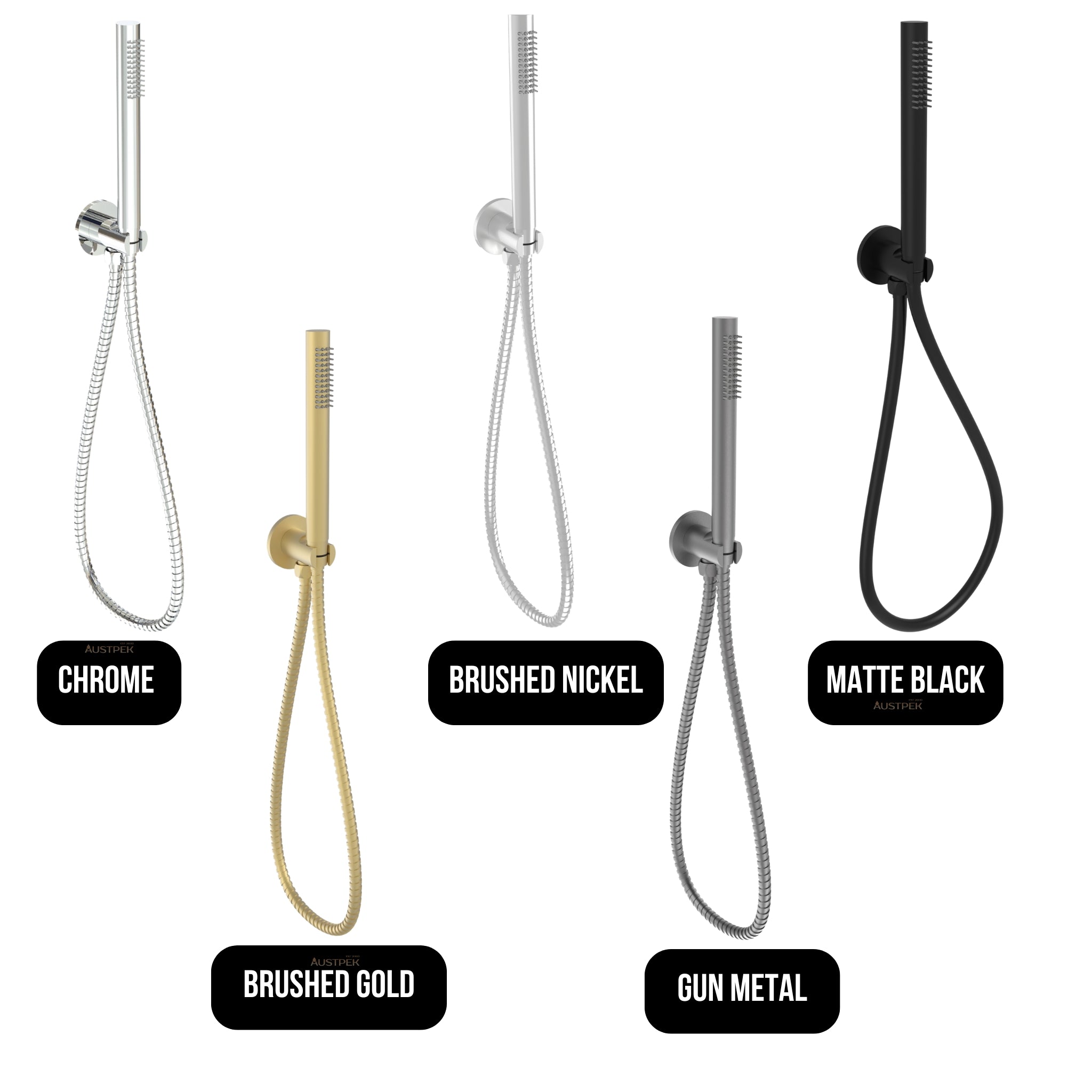 IKON TUBE HAND HELD SHOWER MATTE BLACK