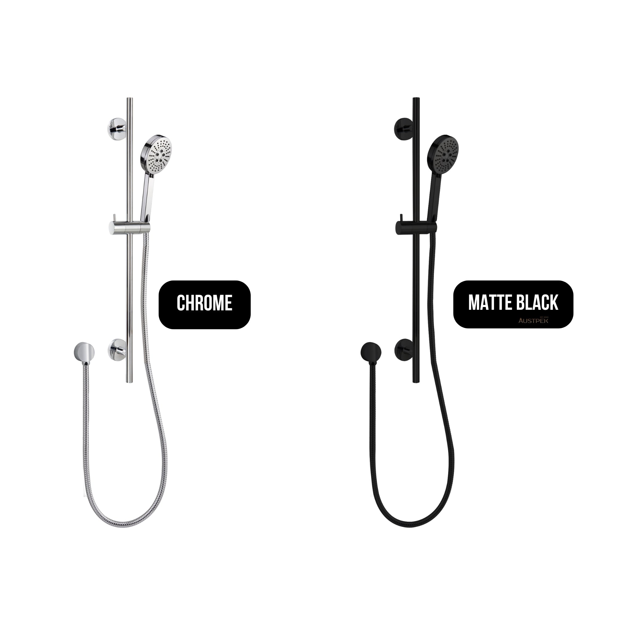 IKON OTUS RAIL SHOWER 700MM MATTE BLACK