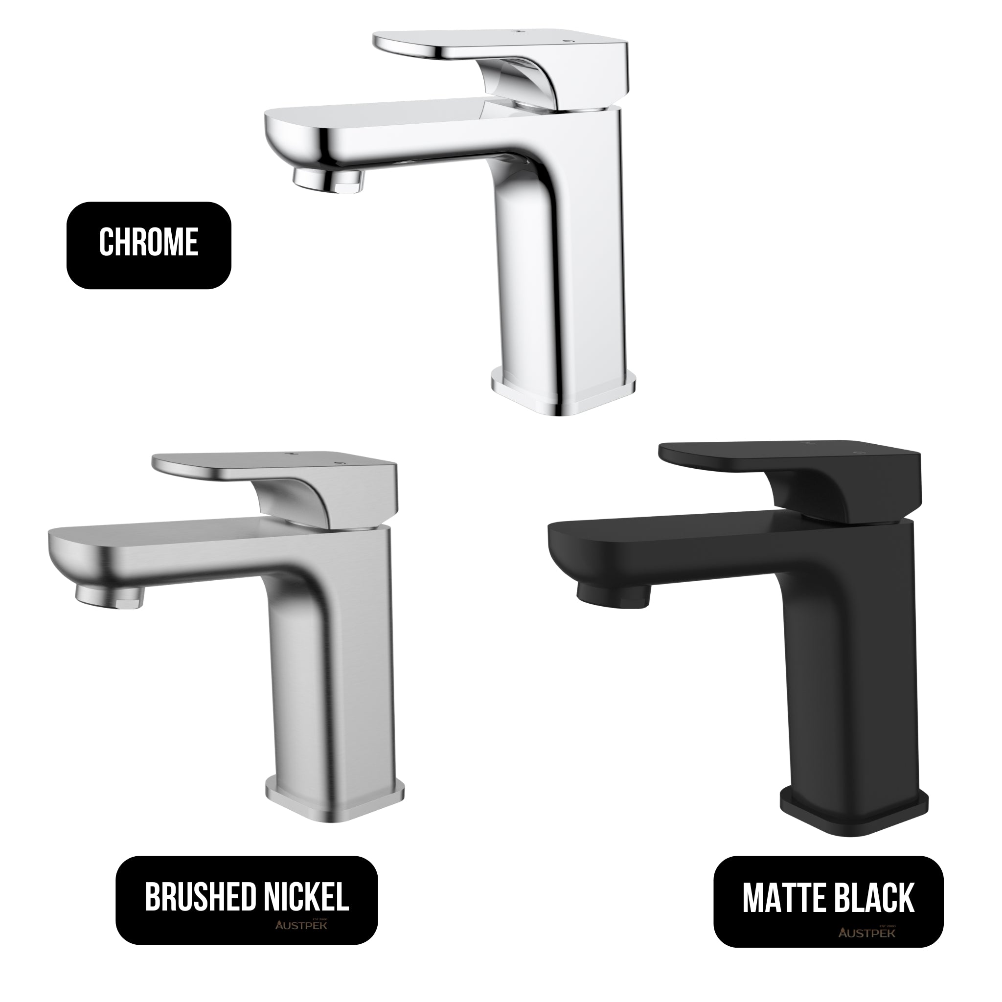 IKON EDEN BASIN MIXER 152MM MATTE BLACK