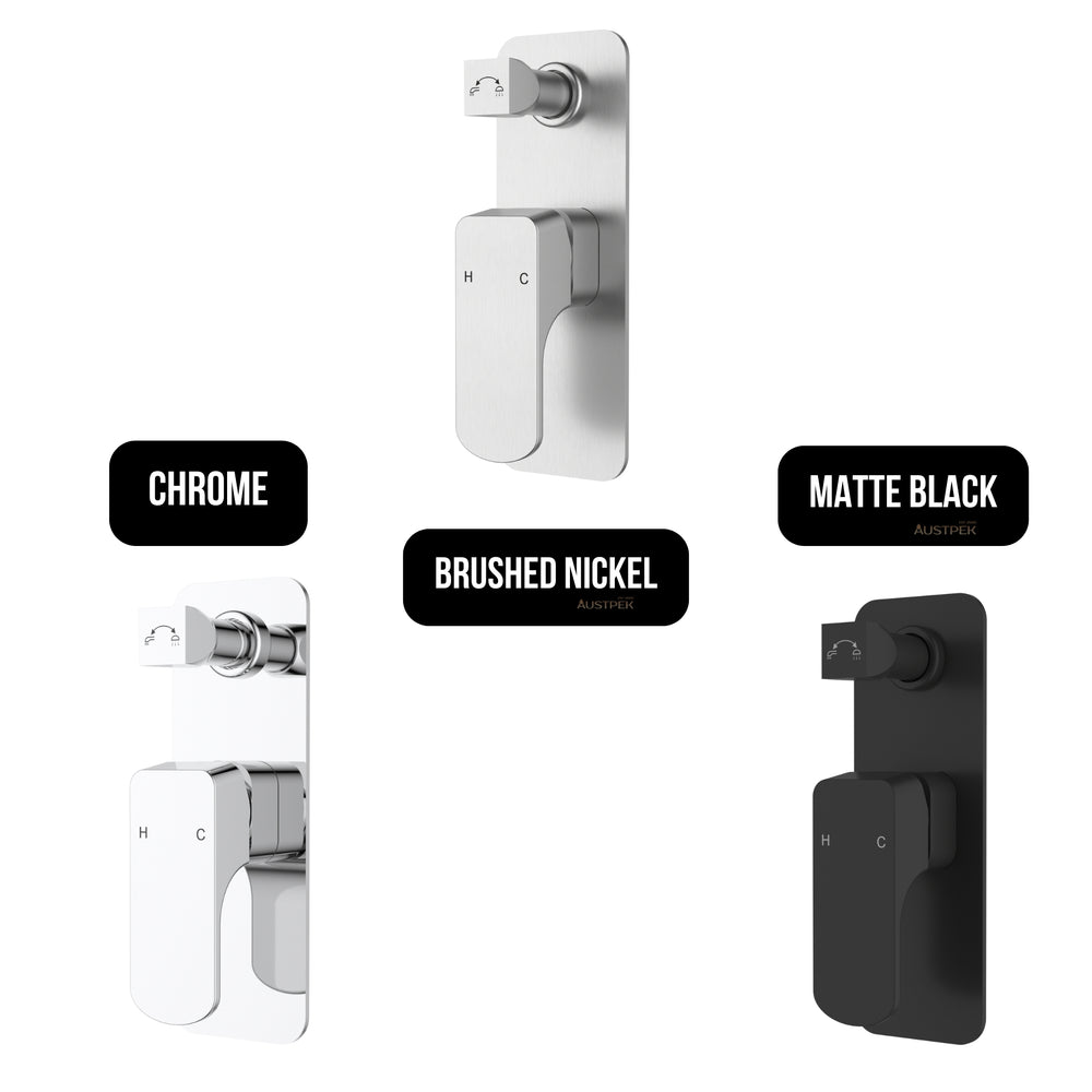 IKON EDEN WALL MIXER DIVERTER 190MM CHROME