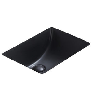 POSEIDON UNDER MOUNT BASIN MATTE BLACK 455MM