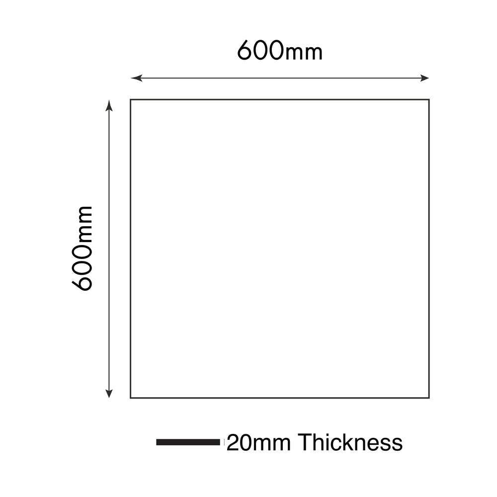 MUSES CREST DARK GREY FELLTEC 600X600MM SQUARE PAVER (PER BOX)