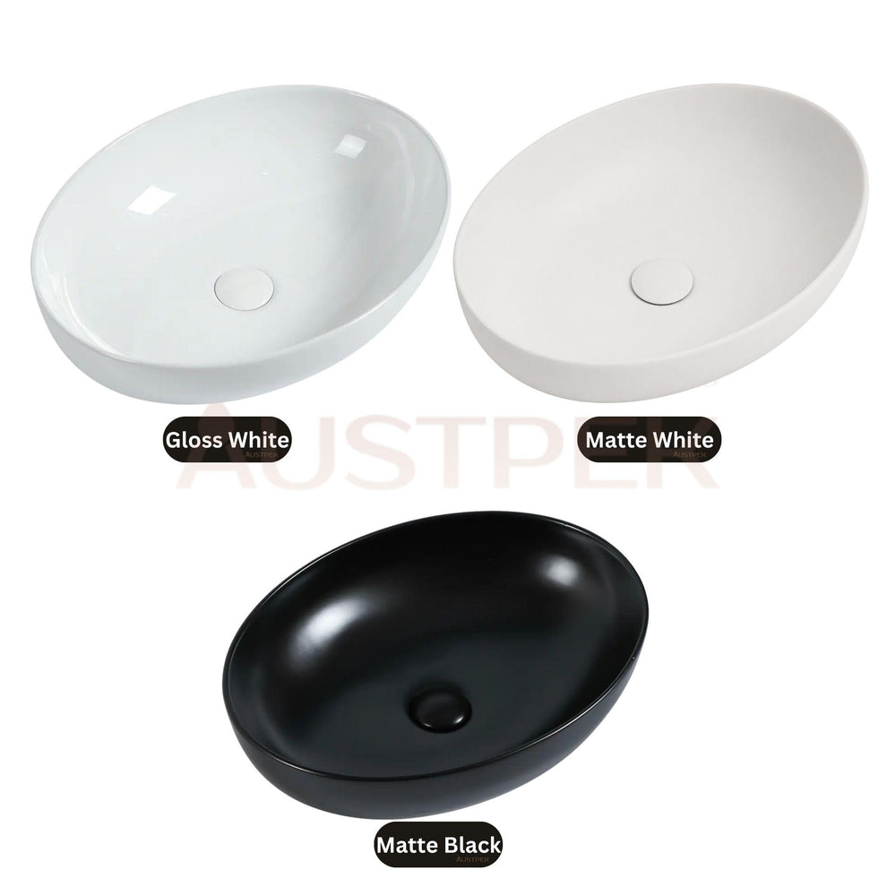 ZUMI PESINI ABOVE COUNTER BASIN MATTE BLACK 520MM