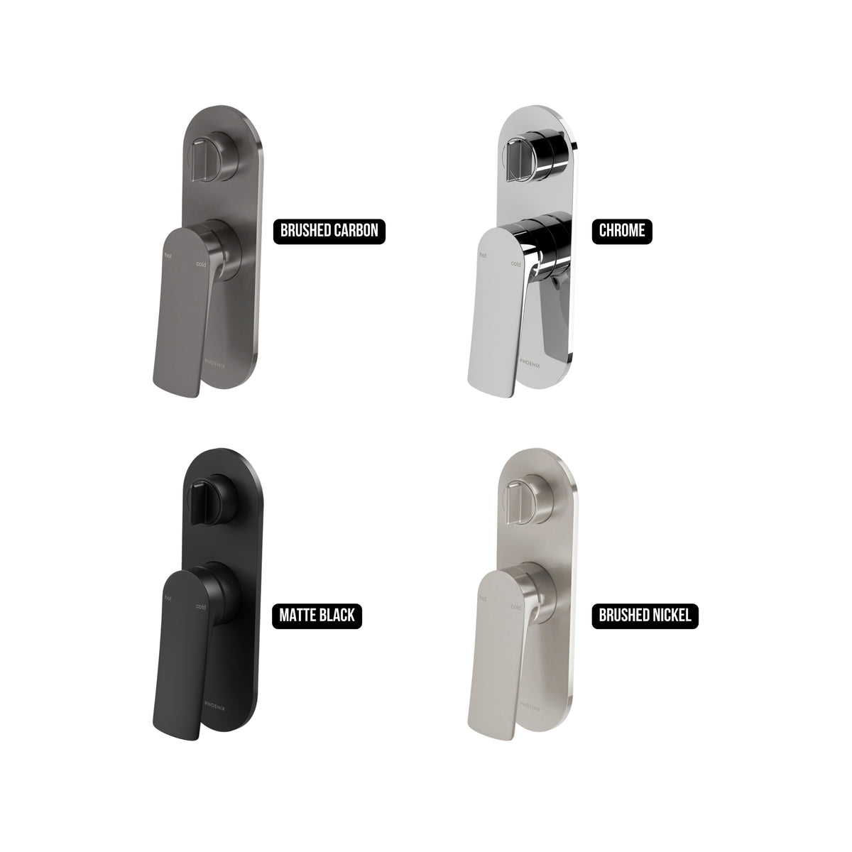 PHOENIX KUSABI SWITCHMIX SHOWER/BATH DIVERTER MIXER COMPLETE KIT CHROME