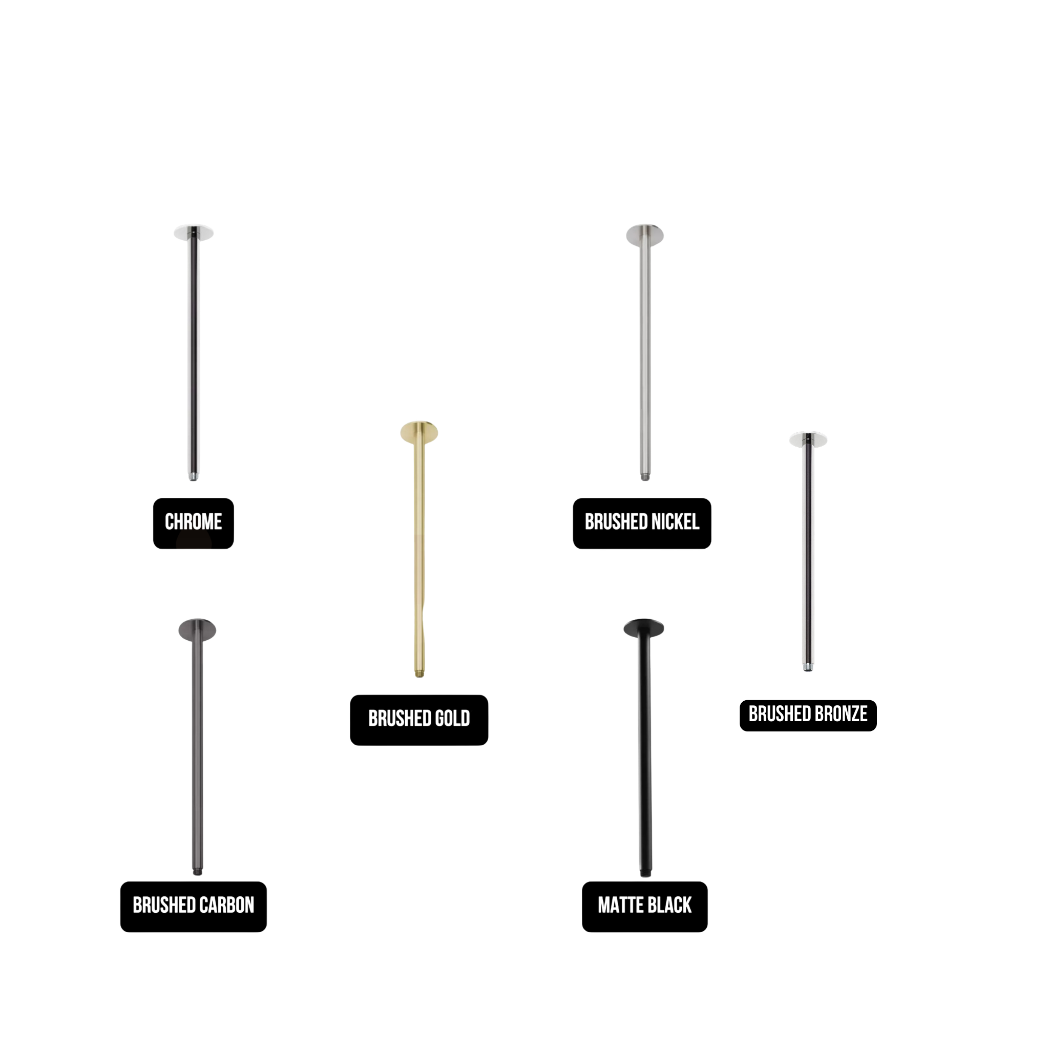 PHOENIX VIVID CEILING ARM 450MM CHROME