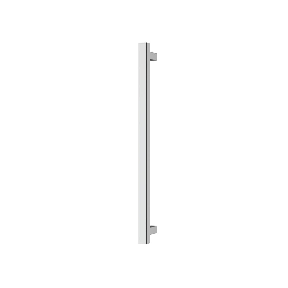PHOENIX SQUARE SINGLE HEATED TOWEL RAIL CHROME (AVAILABLE IN 600MM AND 800MM)