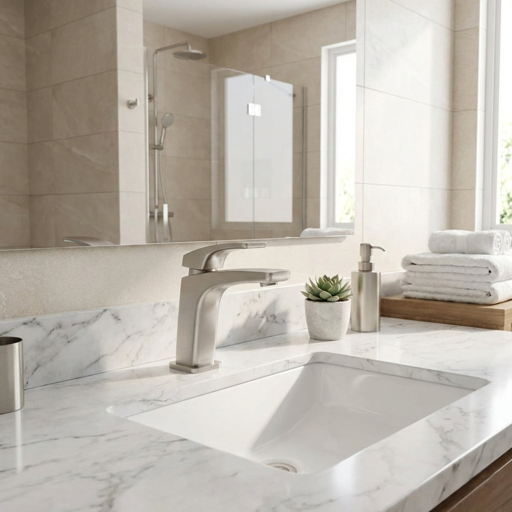 PHOENIX RUSH BASIN MIXER BRUSHED NICKEL