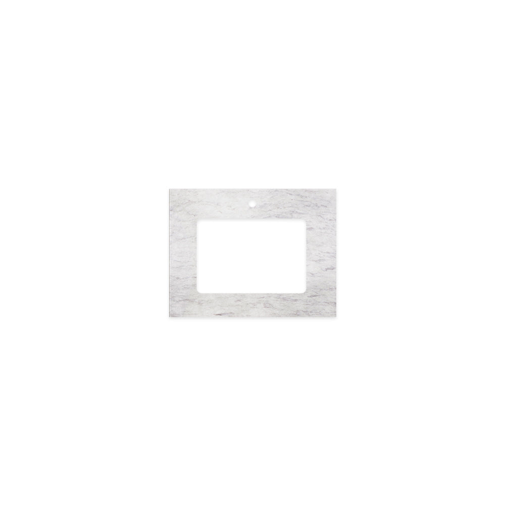 FIENZA POLAR SACCO SILICA FREE RECTANGULAR DEPTH STONE BENCHTOP WITH SINGLE UNDERMOUNT BASIN (AVAILABLE IN 600MM, 750MM, 900MM, 1200MM, AND 1500MM)