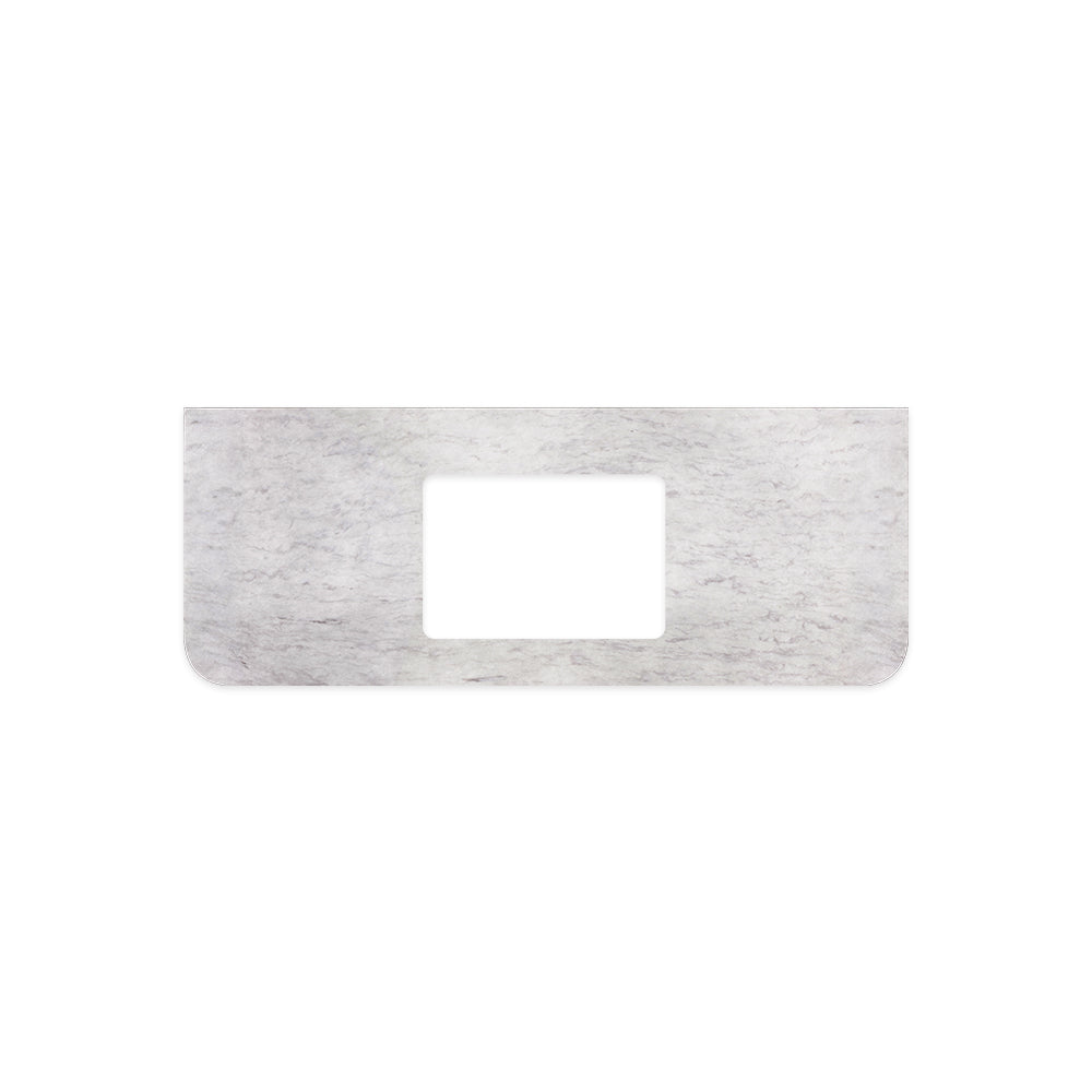 FIENZA POLAR SACCO SILICA FREE CURVED DEPTH STONE BENCHTOP WITH SINGLE UNDERMOUNT BASIN HOLE (AVAILABLE IN 900MM AND 1200MM)