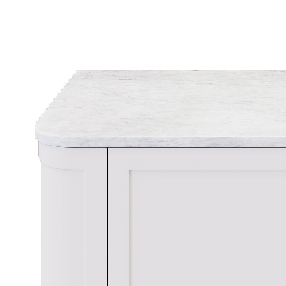 FIENZA POLAR SACCO SILICA FREE CURVED DEPTH STONE BENCHTOP (AVAILABLE IN 900MM AND 1200MM)