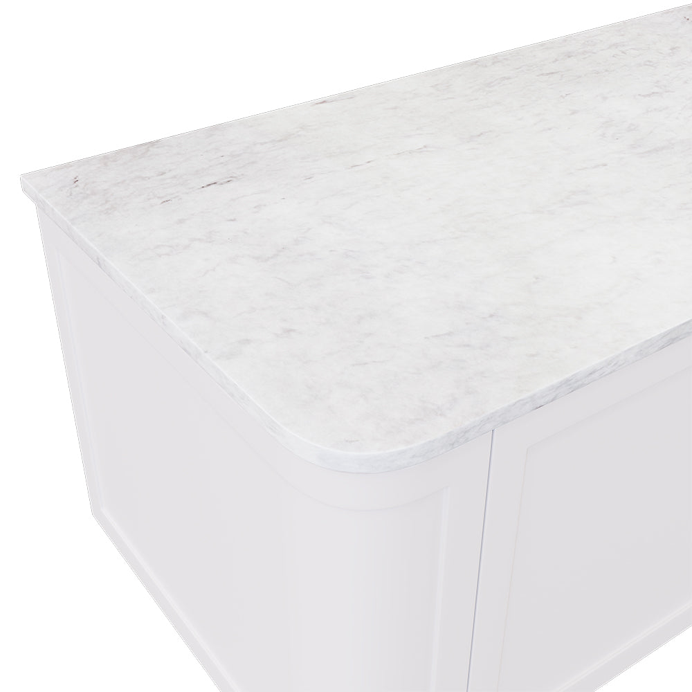 FIENZA POLAR SACCO SILICA FREE CURVED DEPTH STONE BENCHTOP (AVAILABLE IN 900MM AND 1200MM)