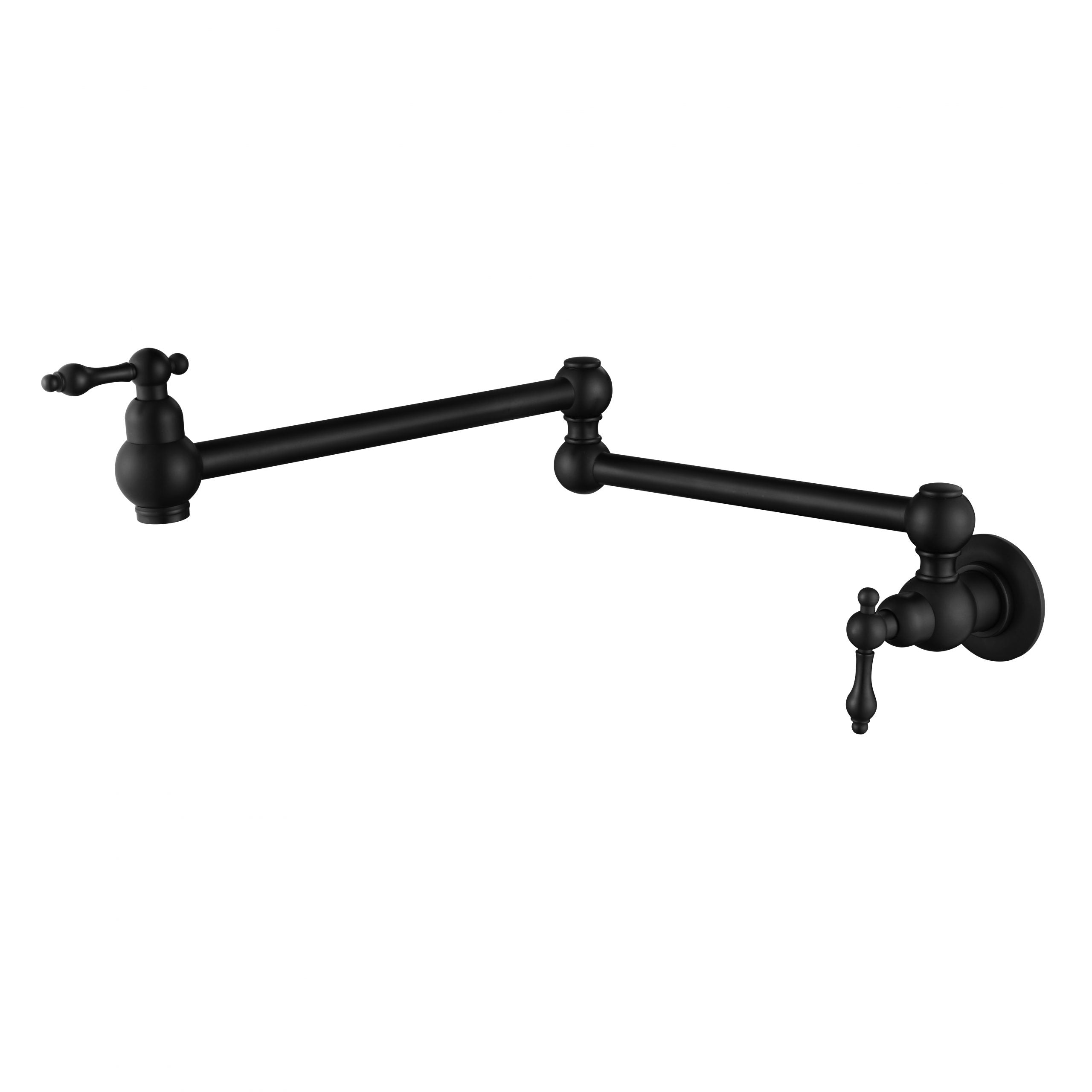 MODERN NATIONAL BORDEAUX KITCHEN POT FILLER 577MM MATTE BLACK