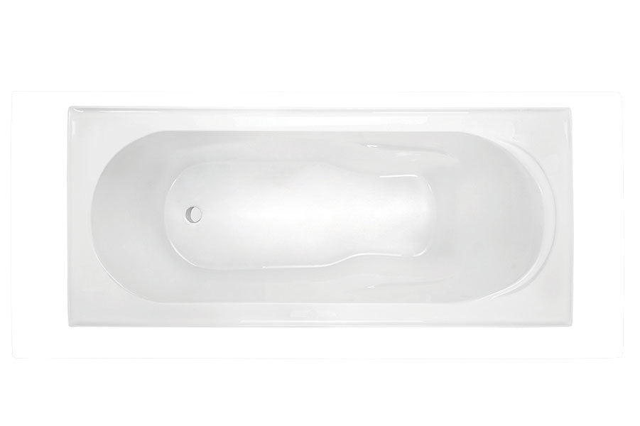 DECINA PREZZO INSET BATH GLOSS WHITE (AVAILABLE IN 1510MM AND 1650MM)