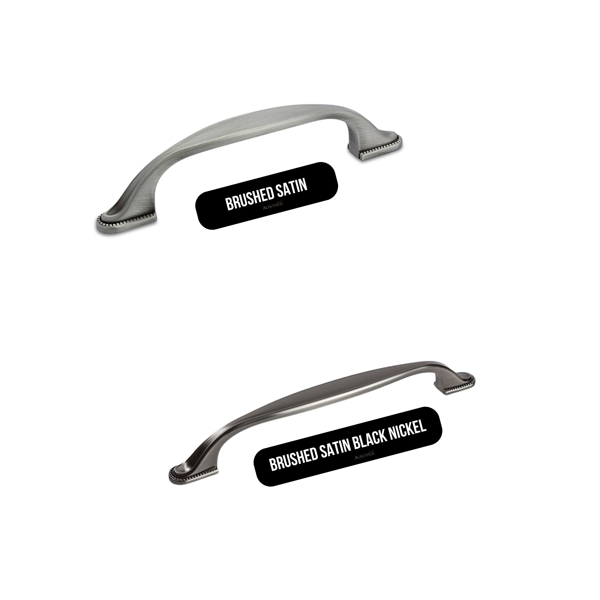 MODULR PROVINCIAL HANDLE BRUSHED SATIN ANTIQUE TIN (AVAILABLE IN 96MM AND 160MM)