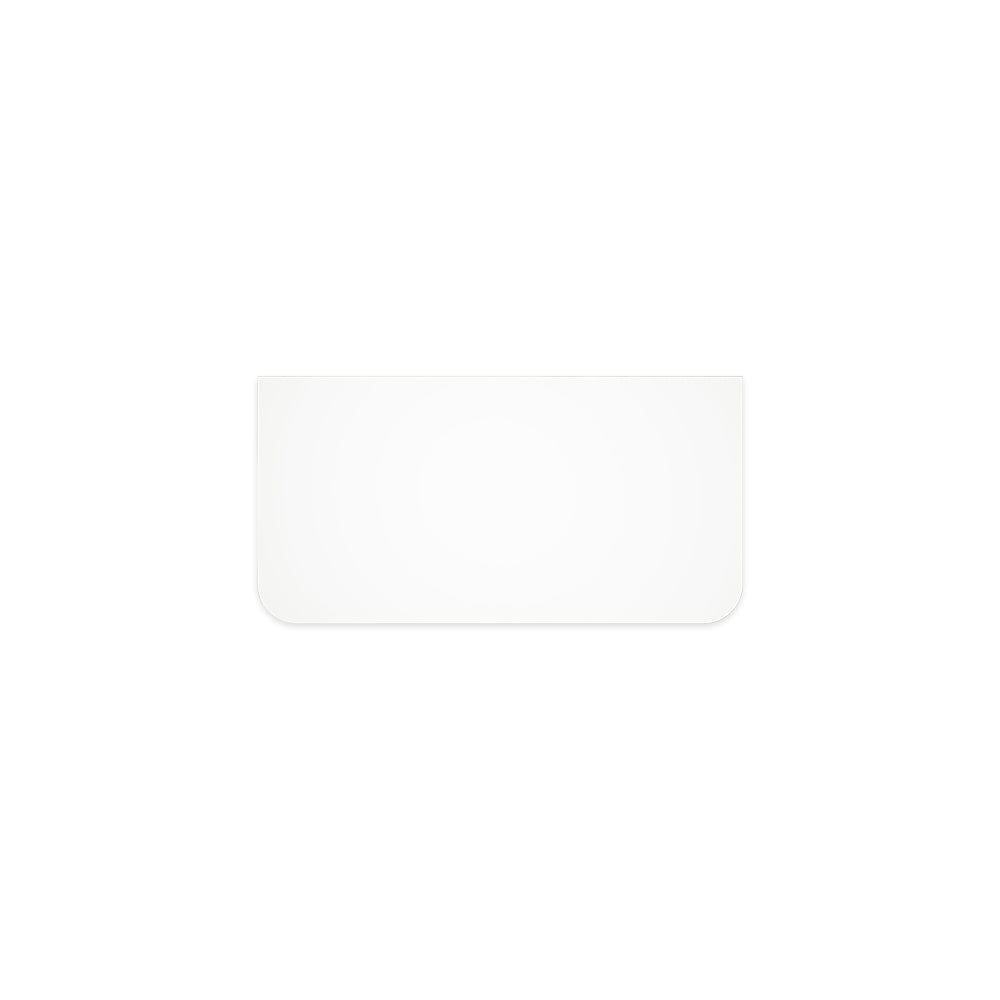 FIENZA PURE WHITE CURVED SOLID SURFACE BENCHTOP (AVAILABLE IN 750MM, 900MM, 1200MM AND 1500MM)