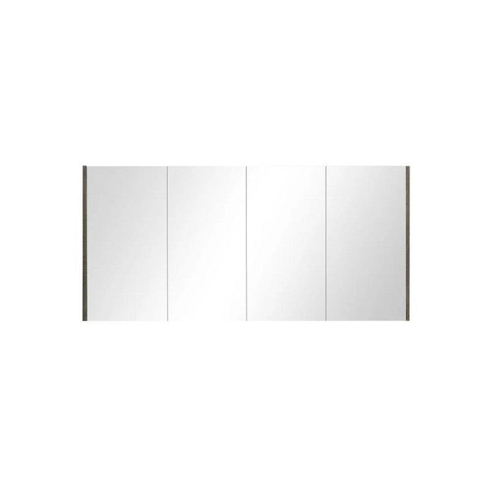 POSEIDON QUBIST DARK GREY MIRROR SHAVING CABINET 1500X720MM