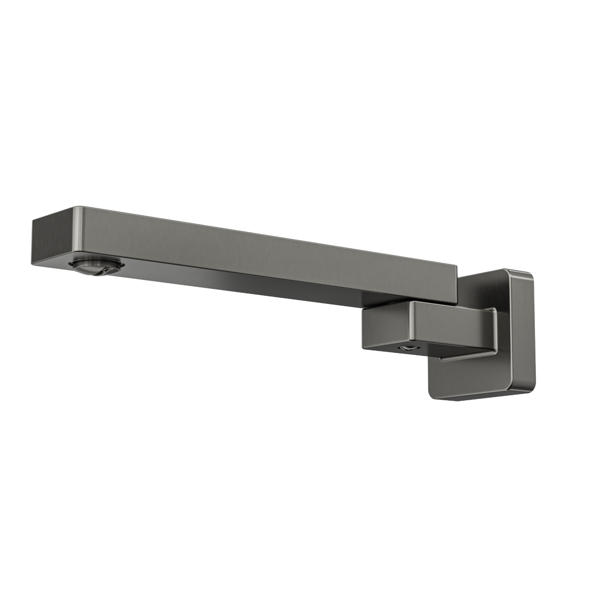 Linsol Quadra Swivel Wall Bath Spout 230mm Gun Metal