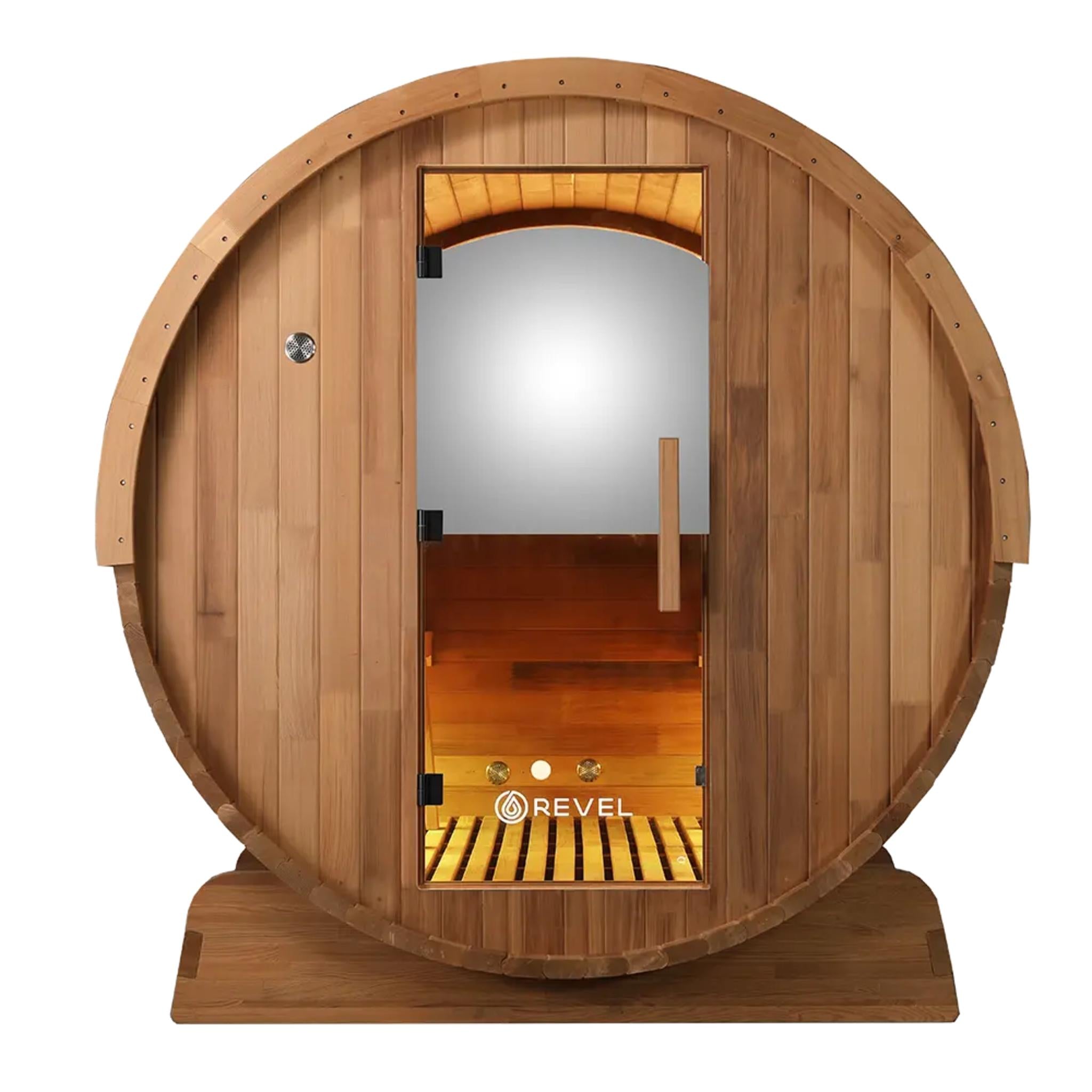 REVEL EDENVIEW 4 PERSON OUTDOOR BARREL SAUNA