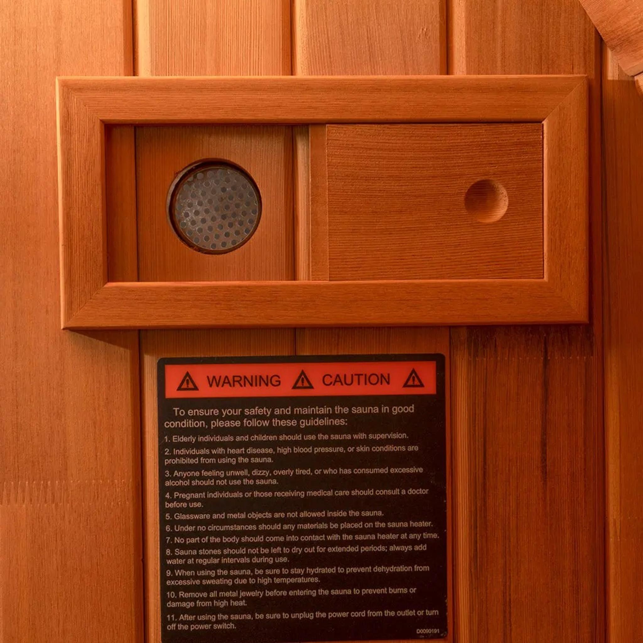 REVEL EDENVIEW 4 PERSON OUTDOOR BARREL SAUNA