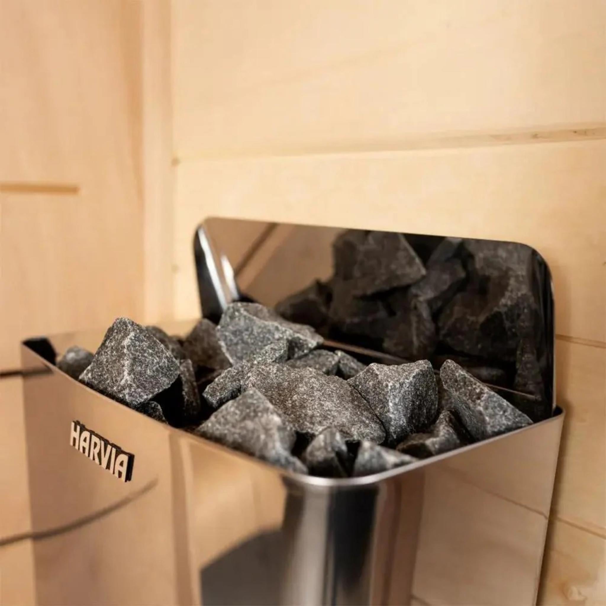 REVEL HARVIA MANUAL BLACK WALL HEATER 6KW - SW60