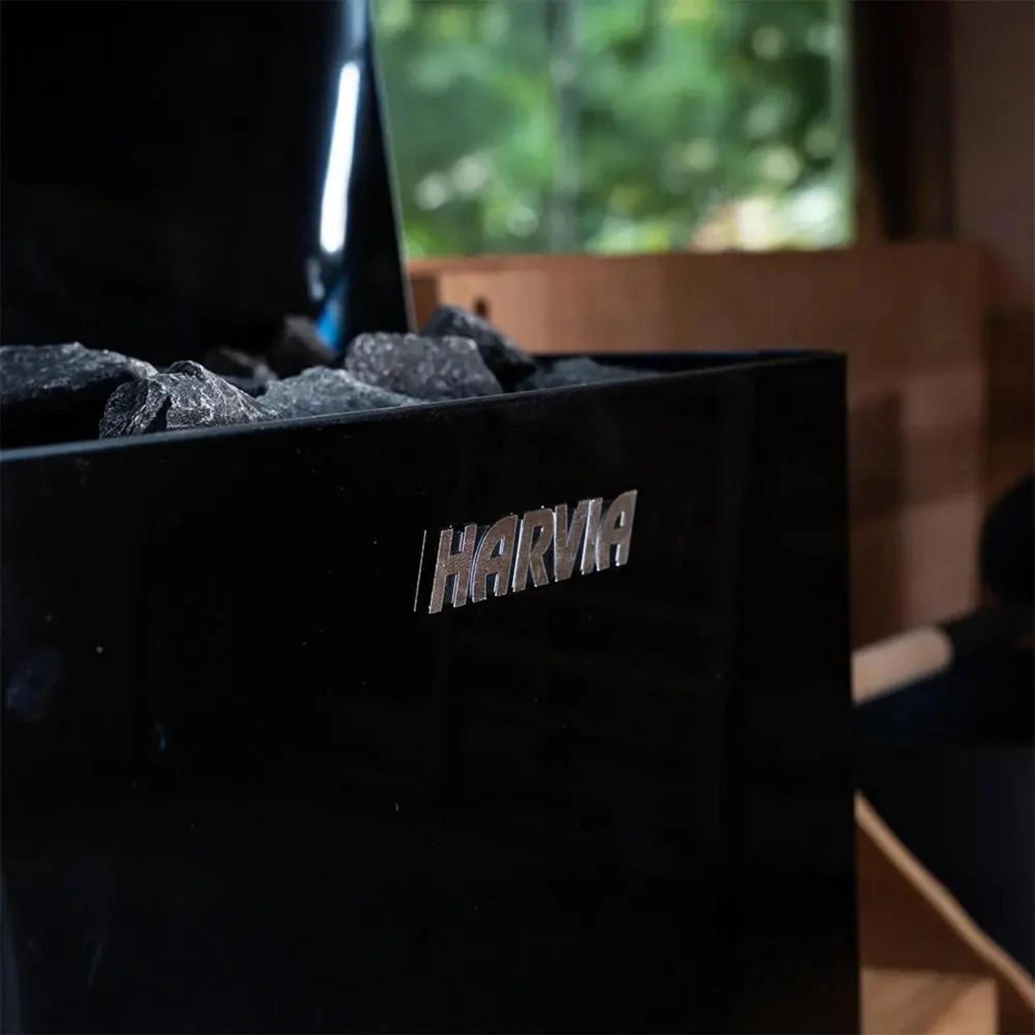 REVEL HARVIA MANUAL BLACK WALL HEATER 6KW - SW60