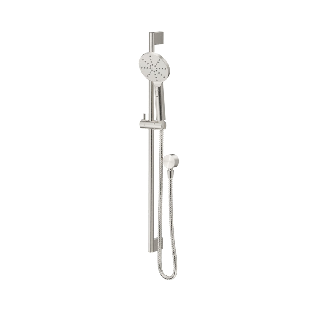 BELLA VISTA MICA SHOWER RAIL 800MM BRUSHED NICKEL