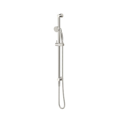 BELLA VISTA MICA HERITAGE SHOWER RAIL 800MM BRUSHED NICKEL