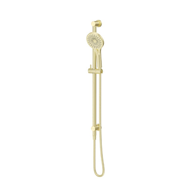 BELLA VISTA MICA SHOWER RAIL INBUILT INLET 802MM FRENCH GOLD