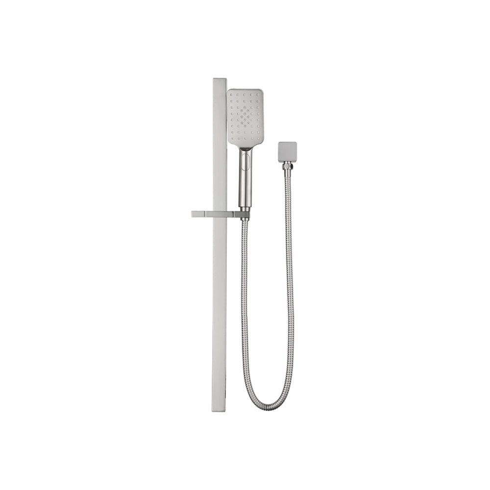 BELLA VISTA CRESTA SINGLE SHOWER RAIL 740MM BRUSHED NICKEL