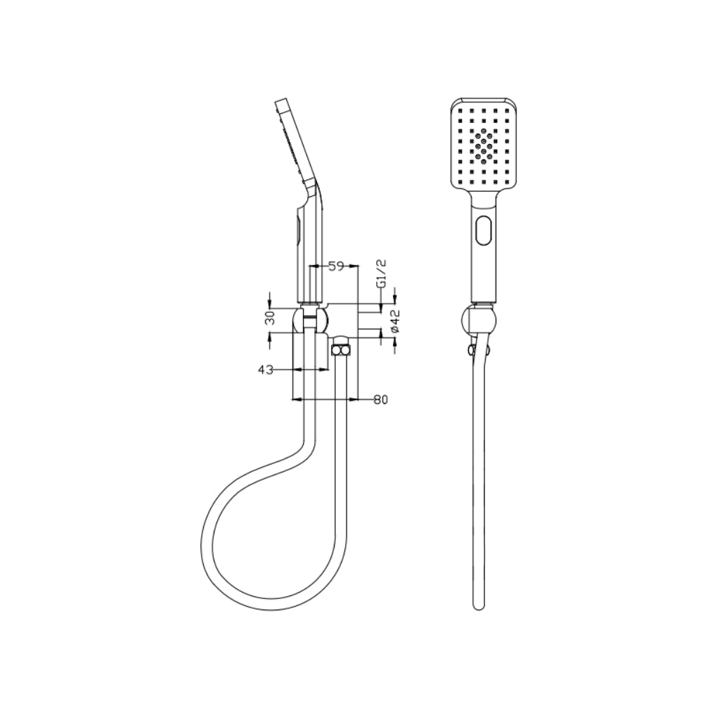 BELLA VISTA CRESTA HAND SHOWER FRENCH GOLD