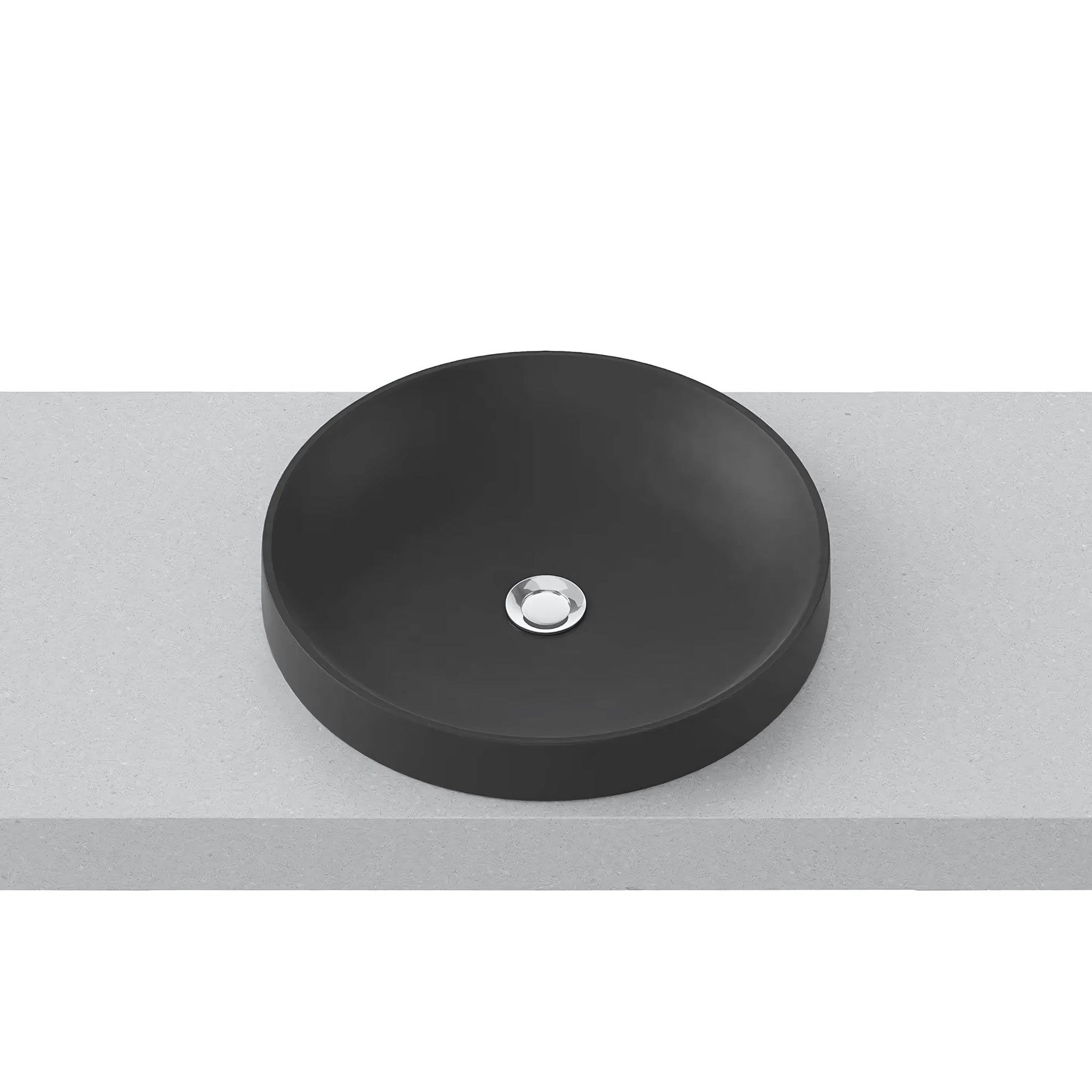 TIMBERLINE RADIUS INSET BASIN MATTE BLACK 400MM