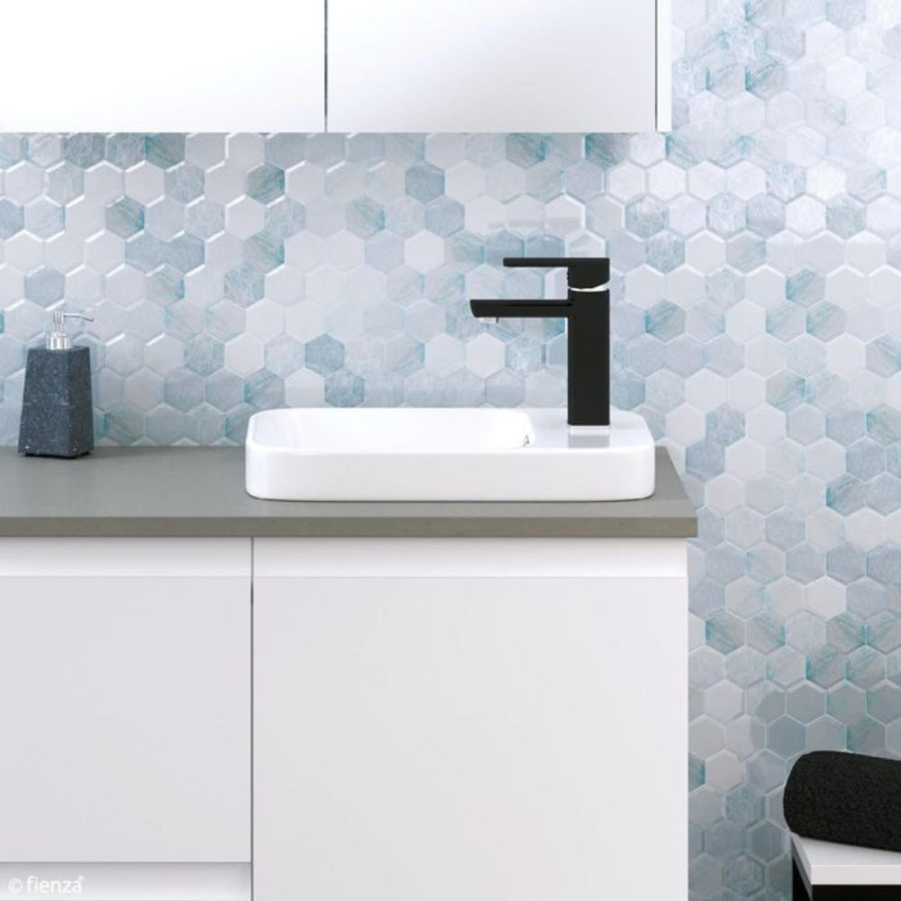 FIENZA PETRA MINI SEMI-INSET BASIN GLOSS WHITE 433MM