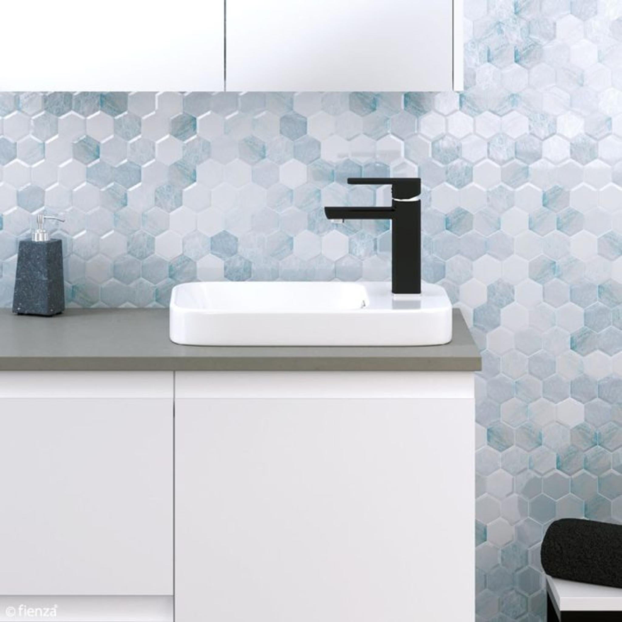 FIENZA PETRA MINI SEMI-INSET BASIN GLOSS WHITE 433MM