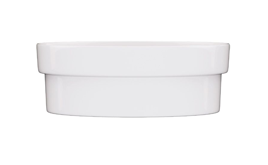 FIENZA REBA SEMI INSET BASIN GLOSS WHITE 355MM