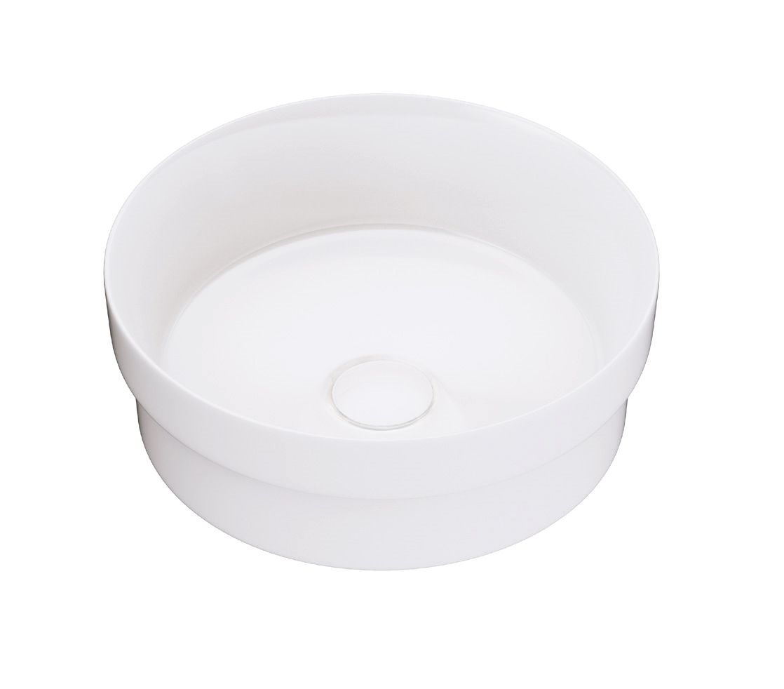 FIENZA REBA SEMI-INSET BASIN GLOSS WHITE 355MM