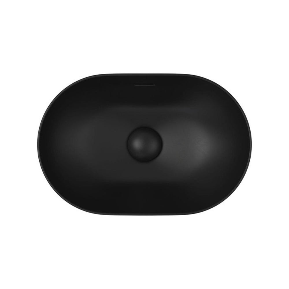 FIENZA ALUCA PILL SEMI-INSET BASIN MATTE BLACK 530MM