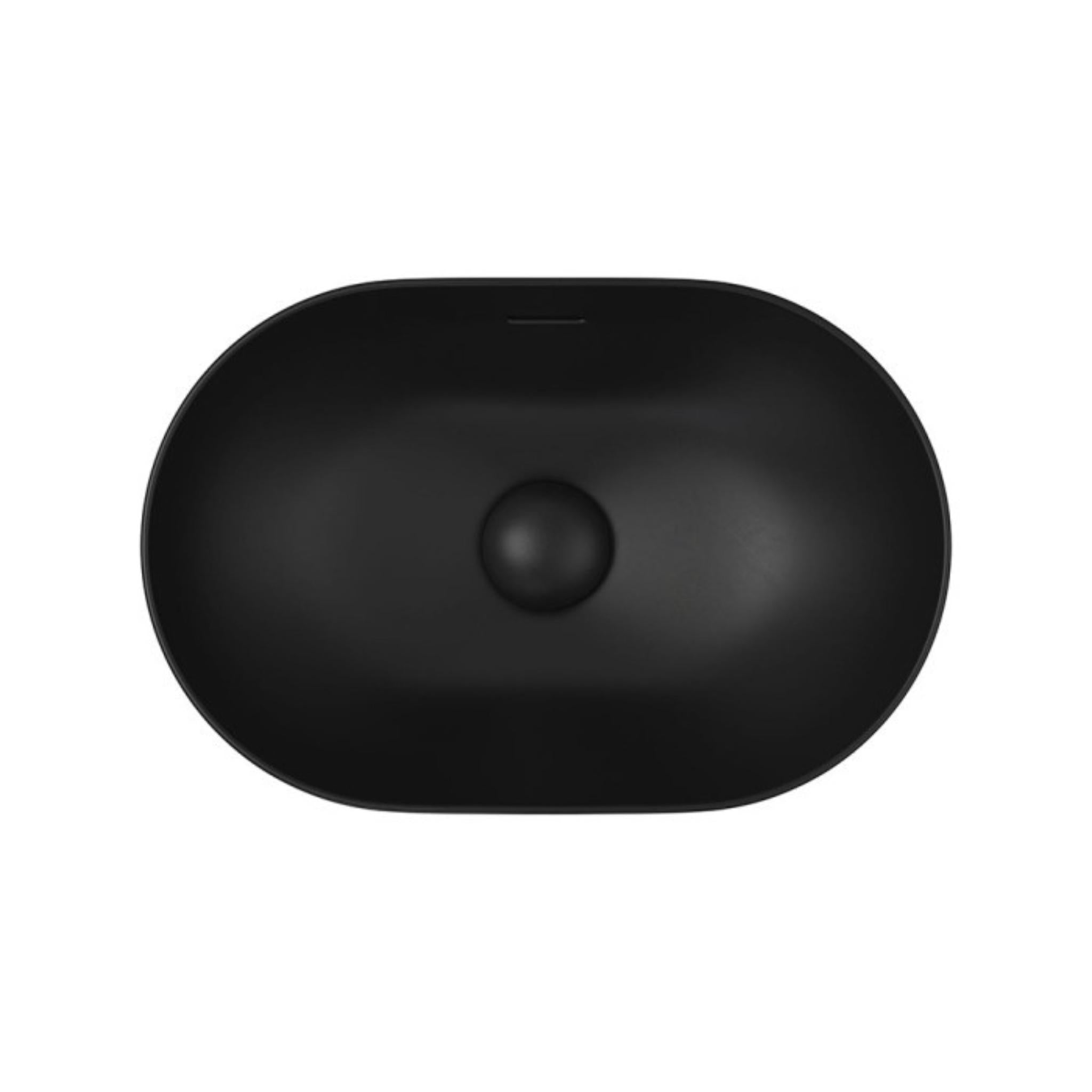 FIENZA ALUCA PILL SEMI-INSET BASIN MATTE BLACK 530MM