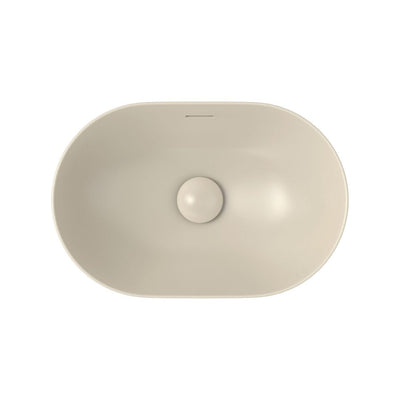 FIENZA ALUCA PILL SEMI-INSET CERAMIC BASIN KHAKI 530MM
