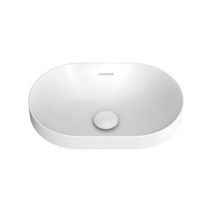 FIENZA ALUCA PILL SEMI-INSET BASIN MATTE WHITE 530MM
