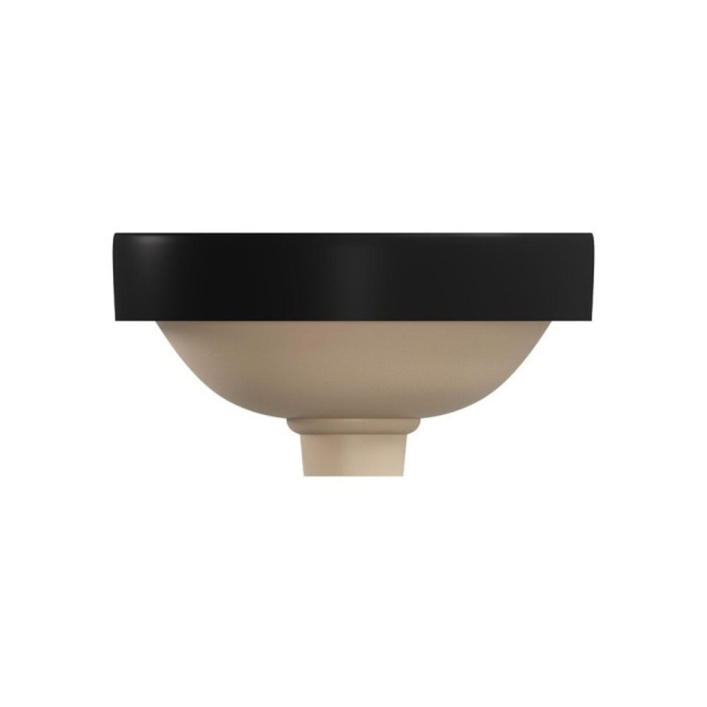 FIENZA ALUCA ROUND SEMI-INSET BASIN MATTE BLACK 350MM
