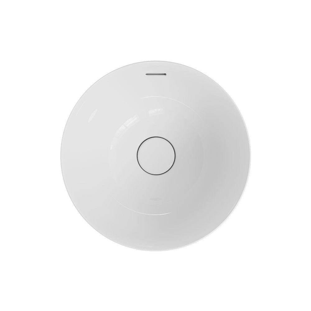 FIENZA ALUCA ROUND SEMI-INSET BASIN GLOSS WHITE 350MM