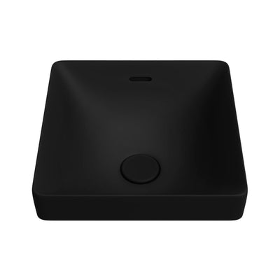 FIENZA ALUCA SQUARE SEMI-INSET BASIN MATTE BLACK 345MM